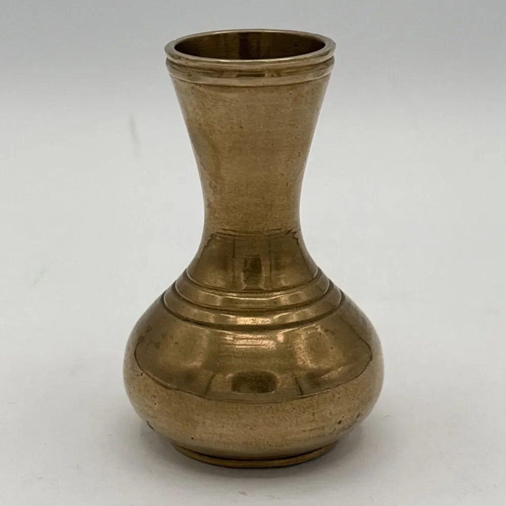 Vintage Miniature Brass Vase 3.2